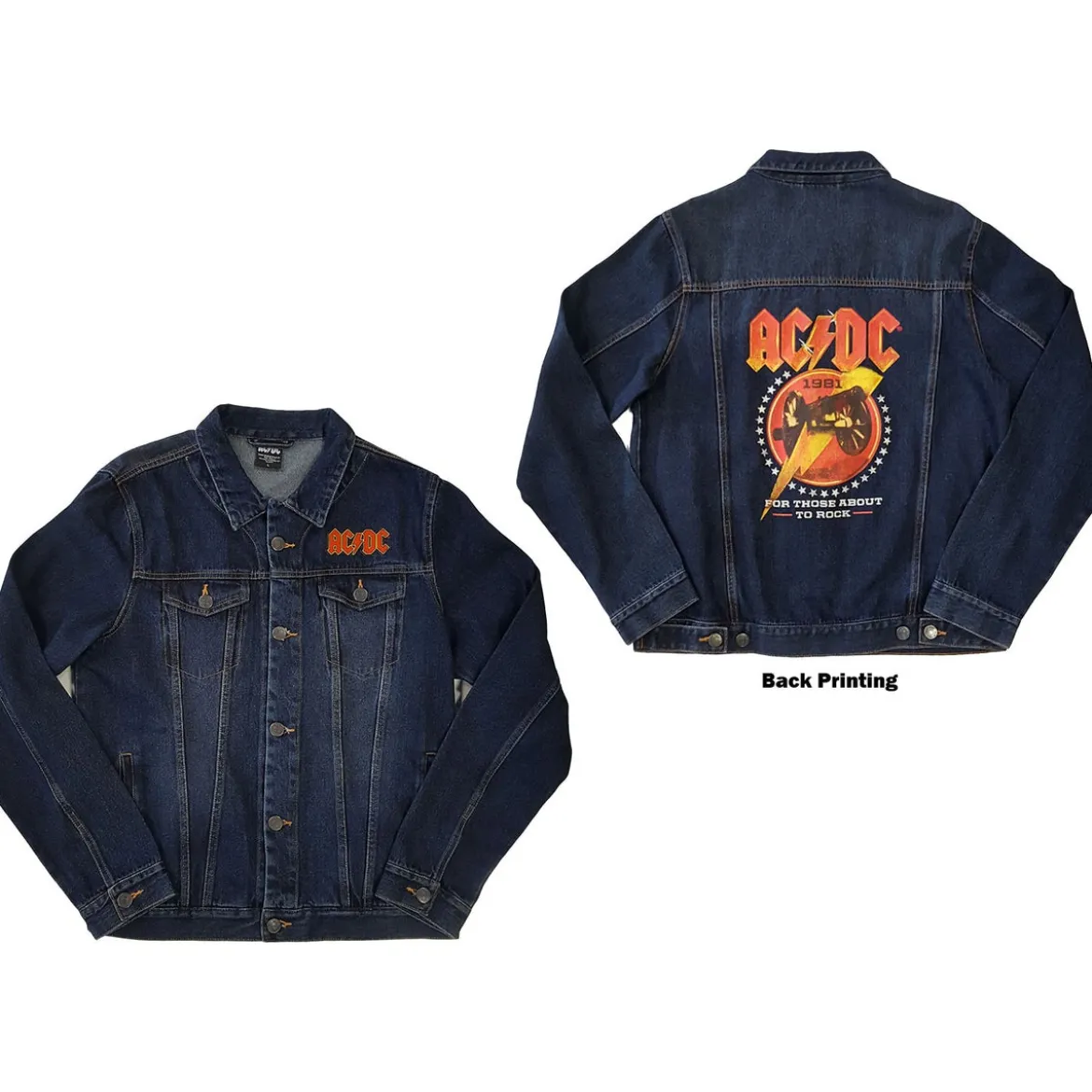 AC/DC About To Rock - Unisex Farkkutakki