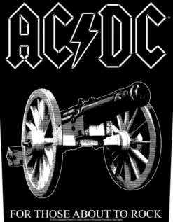 AC/DC For Those About To Rock - Kangasmerkki, selkä