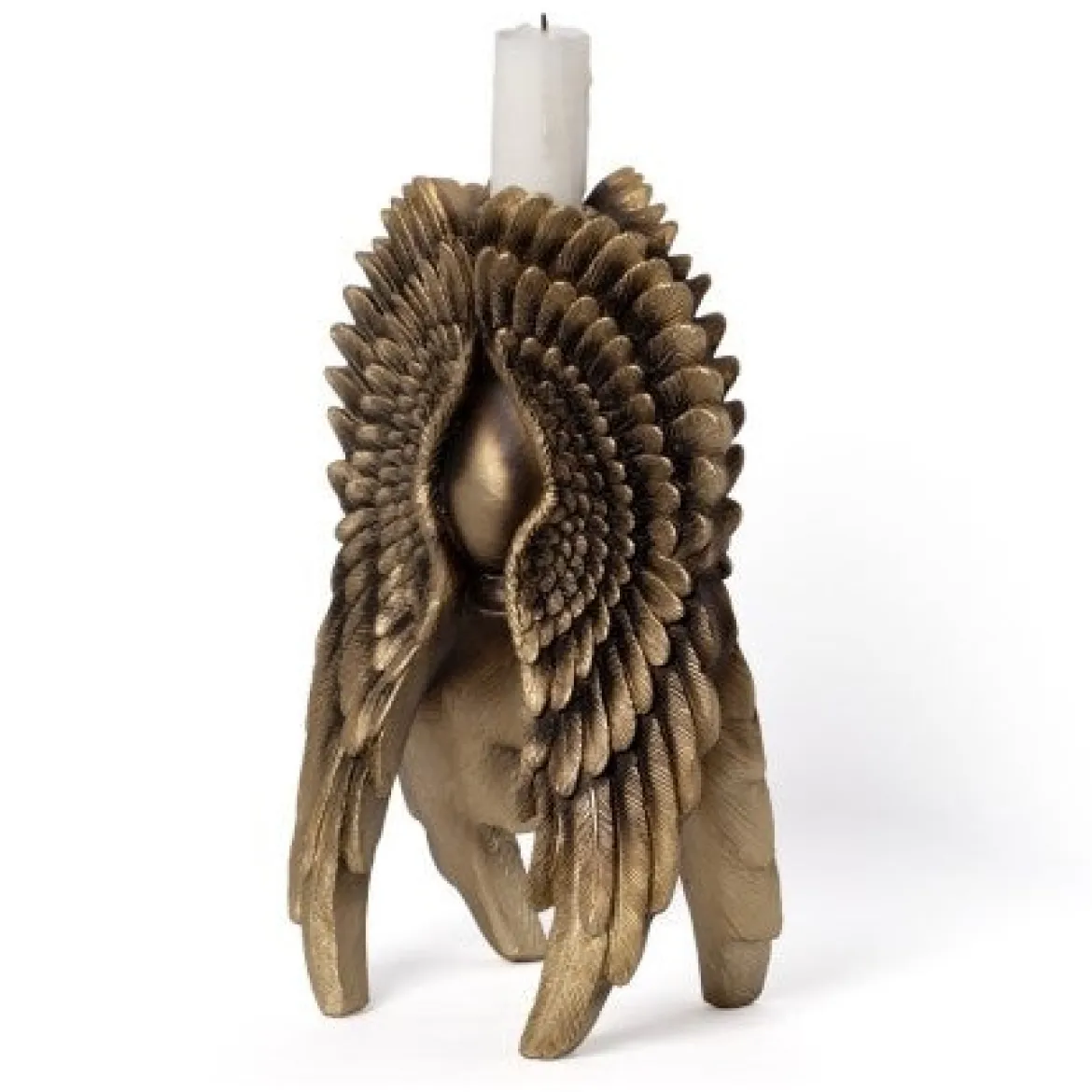 Alchemy Angel Wing - Kynttilänjalka, gold