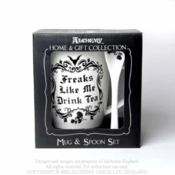 Alchemy Freaks like me drink Tea - muki + lusikka