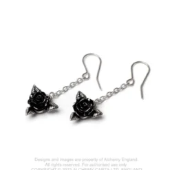 Alchemy Gothic Black Rose - Korvakorut