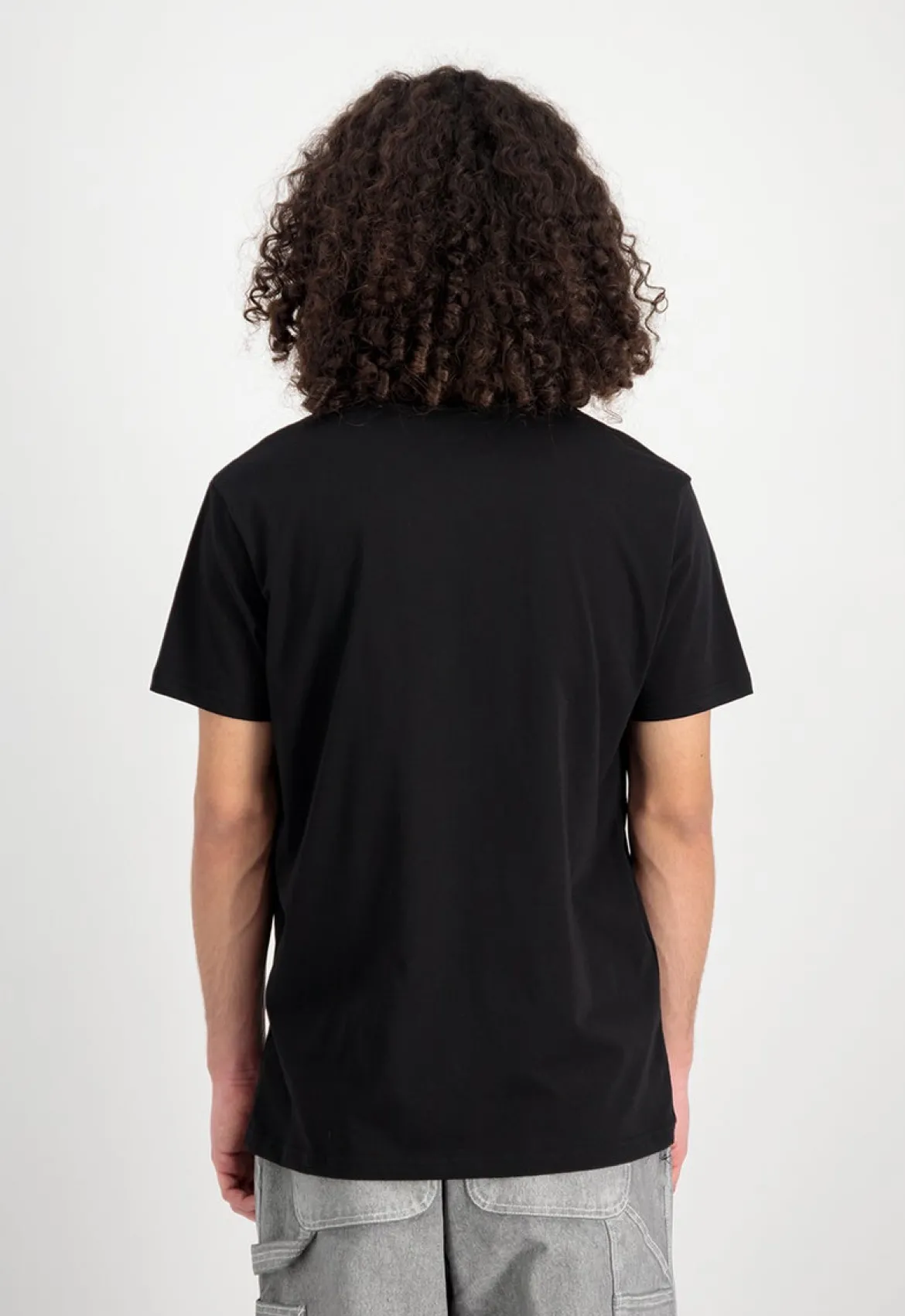 Alpha Industries Basic Carbon - T-Paita, black/black