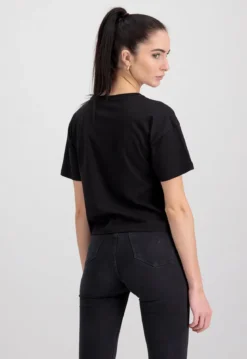 Alpha Industries Basic Holo print - T-Paita, musta