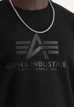 Alpha Industries Basic Sweater Carbon - Collegepaita, musta
