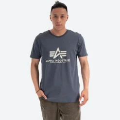 Alpha Industries Basic - T-Paita, tummanharmaa