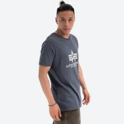 Alpha Industries Basic - T-Paita, tummanharmaa