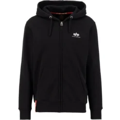 Alpha Industries Basic Zip SL - Vetoketjuhuppari, musta