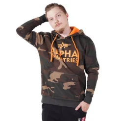 Alpha Industries Foam print - Huppari, woodland camo