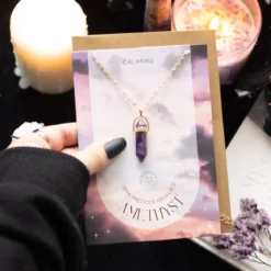 Amethyst Crystal - kaulakoru ja kortti