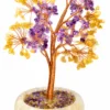 Ametisti & keltainen kvartsi - Kristallipuu, 20 cm