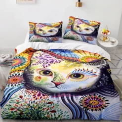 Artsy Cat - Pussilakana + tyynyliina