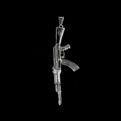Assault Rifle -Riipus, hopeanvärinen