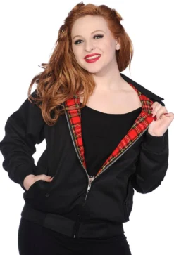 Banned Harrington - Unisex välikausitakki, Musta