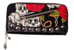 Banned Skulls And Roses - Lompakko