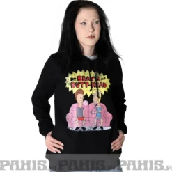 Beavis and Butt-Head - naisten huppari, musta
