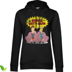 Beavis and Butt-Head - naisten huppari, musta