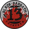 Black Sabbath 13 Flames - Kangasmerkki