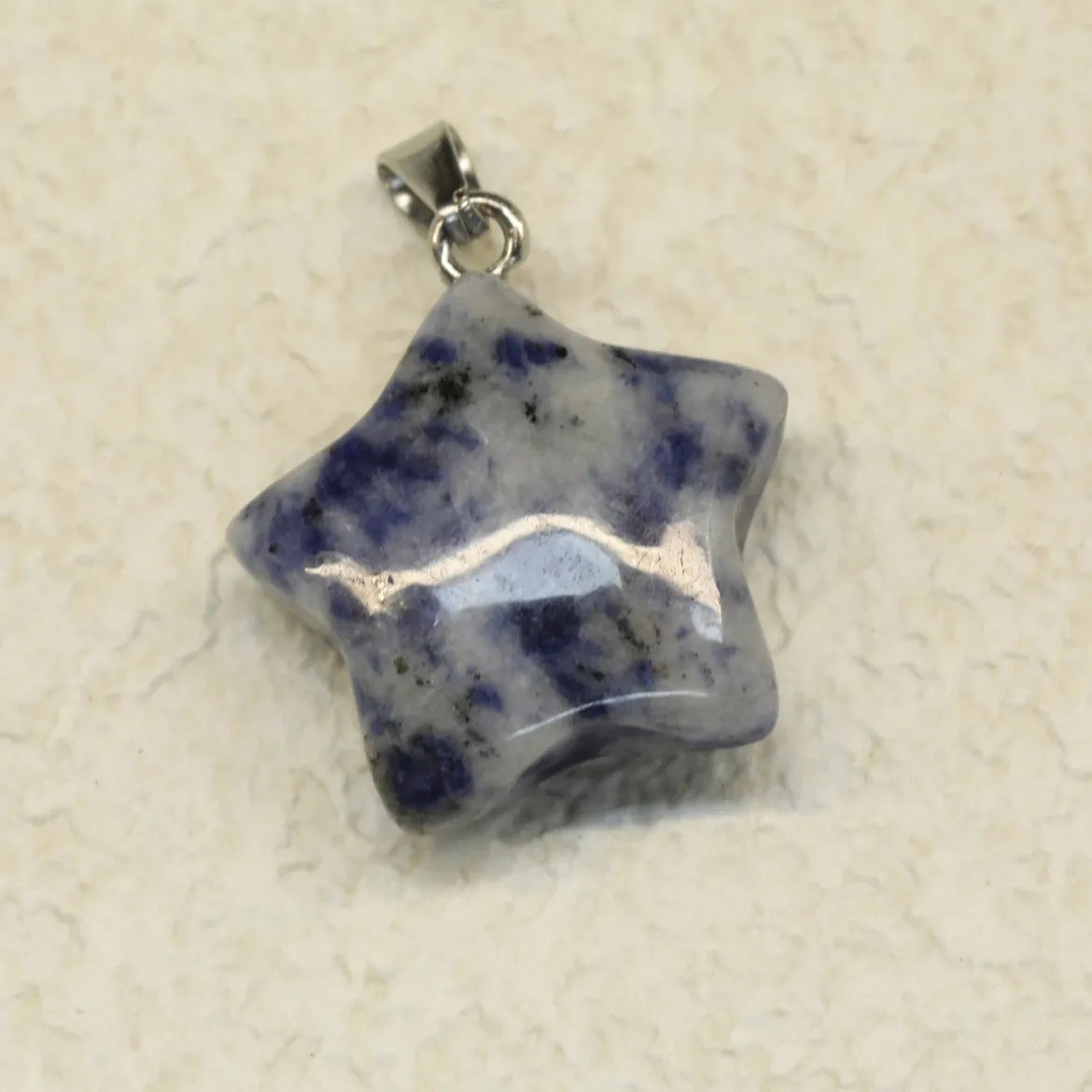 Blue spot-jaspis - Tähtiriipus