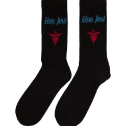Bon Jovi: Dagger Heart blue logo(Black) - Sukat