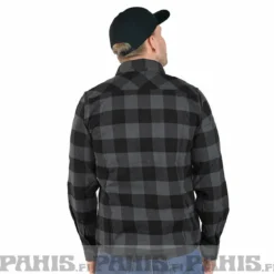 Brandit Check - kauluspaita, black/grey