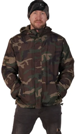 Brandit Frontzip - Tuulitakki, woodland