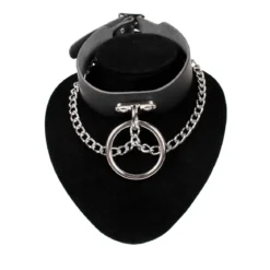 Bullet 69- Choker, Ring and chain, black