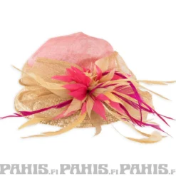 Bullet69 Hattu - Pink & Gold flower