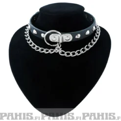 Bullet 691row conical and chain and ring - Choker