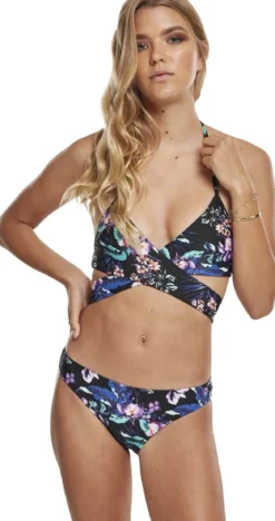 Classics Draped Pattern - Bikinit, lilac flower
