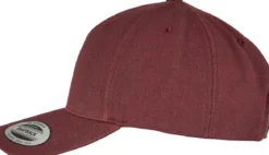Classics 5-Panel Premium curved visor snapback - Lippis, maroon