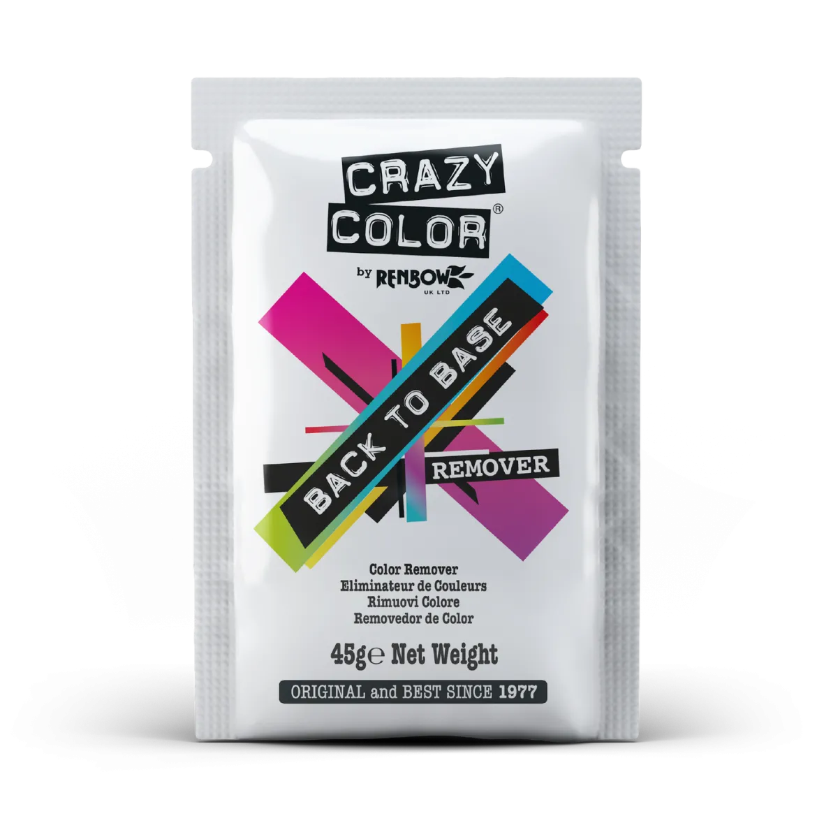 Crazy Color Back to Base Hair Colour Remover - värinpoisto, 45g