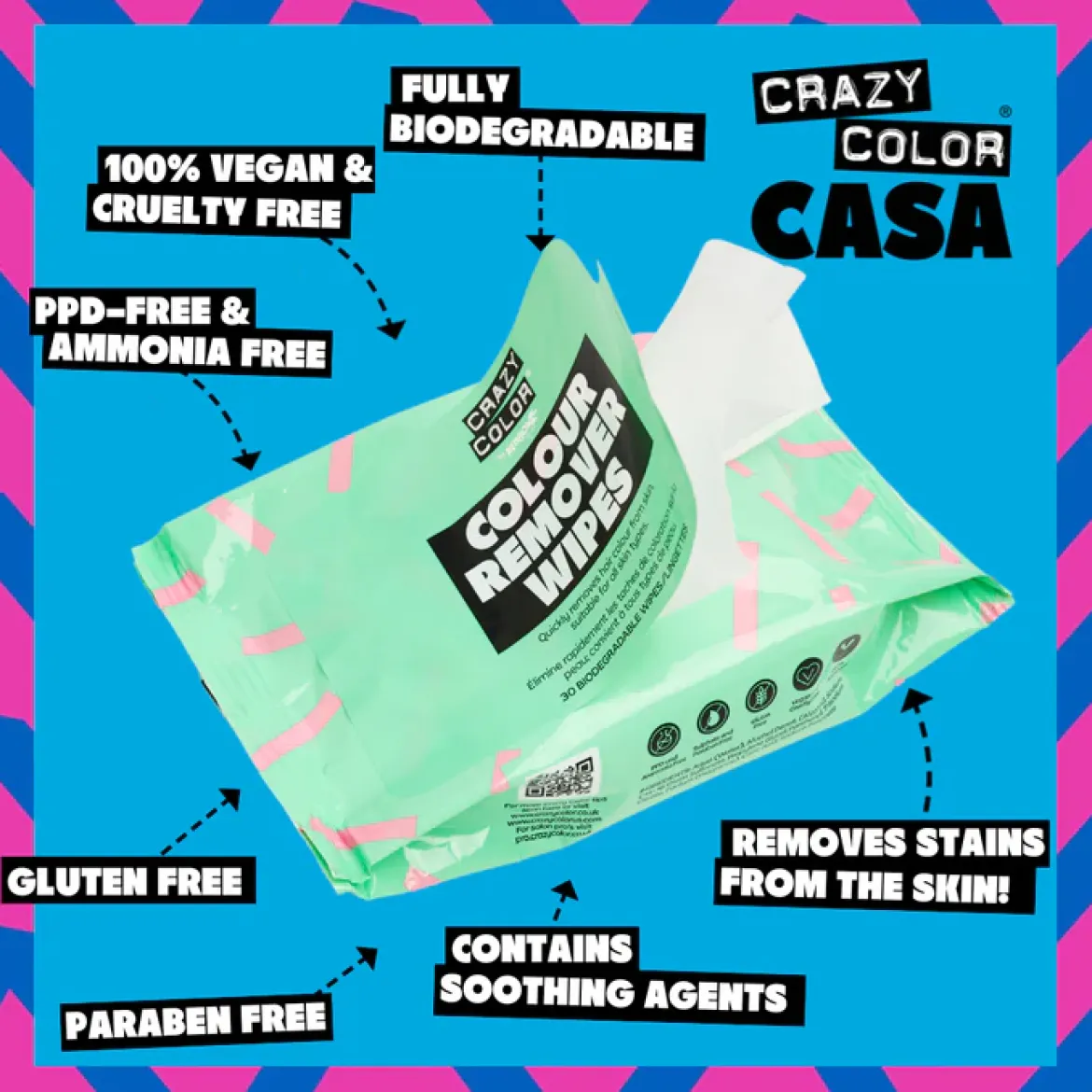 Crazy Color - Colour Remover Wipes