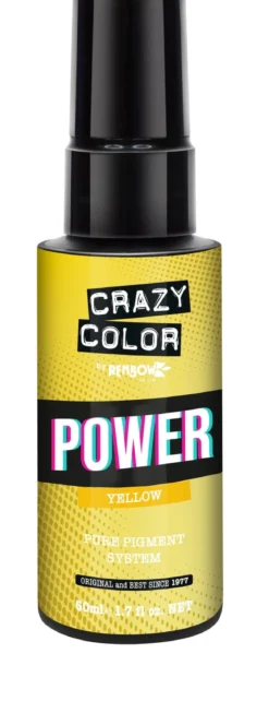 Crazy Color Power Pure Pigments Yellow - Väripigmentti