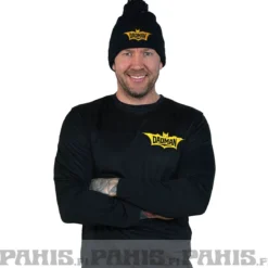 Dadman Pitkähihainen Urheilu-T-paita, keltainen logo