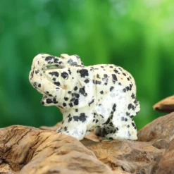 Dalmatian-jaspis - Elefantti, 5cm