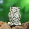 Dalmatian-jaspis - Pöllö, 5cm