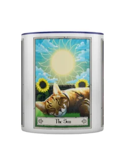 Deadly Tarot Felis - The Moon, The Sun & The Star - kaksivärinen muki