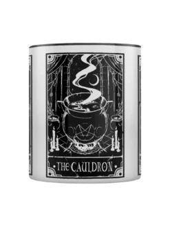 Deadly Tarot The Witch, The Cauldron & The Familiar - kaksivärinen muki