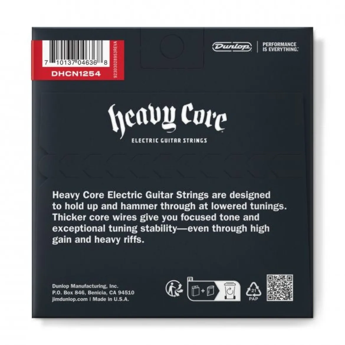 Dunlop 12-54 Heavy Core - Sähkökitaran kielet