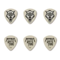 Dunlop 1,14mm Hetfield's White Fang - Plektrasetti 6kpl