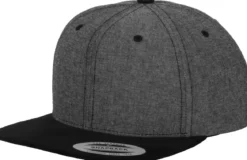 Flexfit Chambray-Suede snapback - Lippis, black