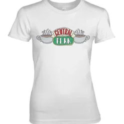 Friends Central Perk - Naisten T-paita, valkoinen