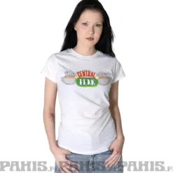 Friends Central Perk - Naisten T-paita, valkoinen