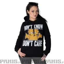 Garfield Don't Know - Don't Care - Naistenhuppari, musta