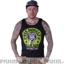 Gas Monkey Garage Green Logo - Tankki toppi