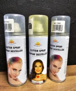 Glitter Spray hiuksille, eri värejä