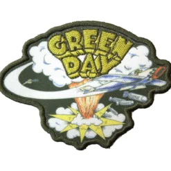 Green Day: Dookie cut out green - Kangasmerkki