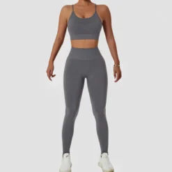 High waist scrunch - leggingsit, harmaa