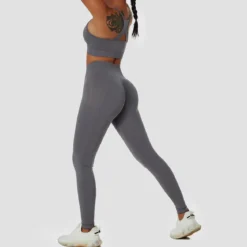 High waist scrunch - leggingsit, harmaa