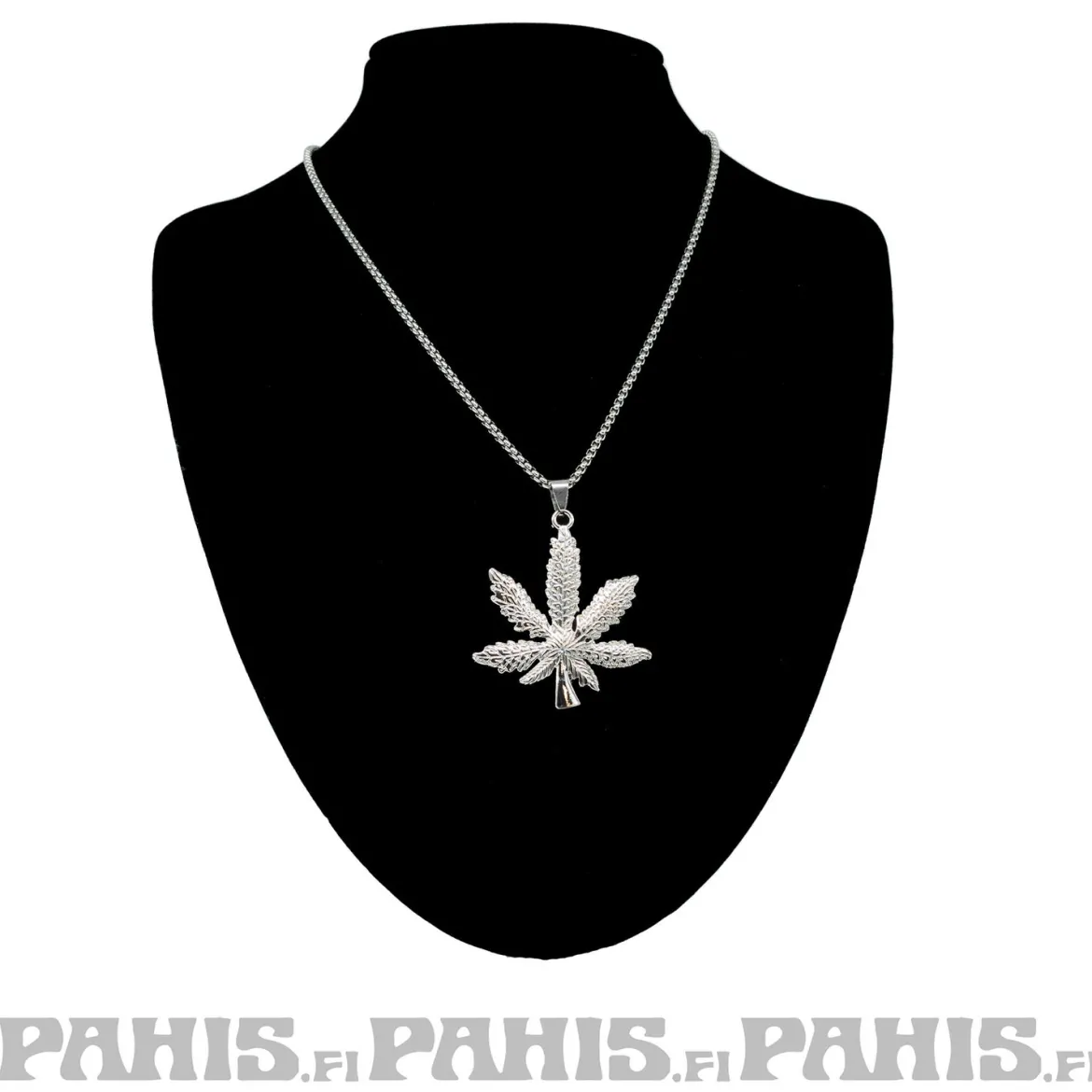 Hopeanvärinen kaulakoru - Leaf